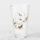 Verre Monogramme de couronne de papillons Vêtements (Dos)