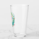 Verre Monogramme de couronne tropicale colorée (Gauche)