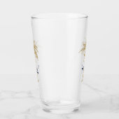 Verre Monogramme de la marine sur palmier d'or tropical  (Droite)