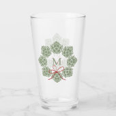 Verre Monogramme de Noël Beer Hops (Dos)