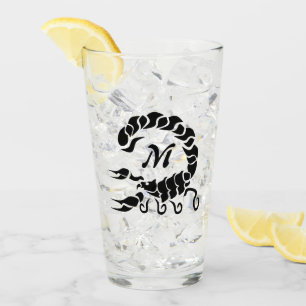 Verre Monogramme de scorpion noir de tribus