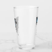 Verre Monogramme d'ombre à papillon bleu (Droite)