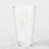 Verre Monogramme d'or B (Dos)