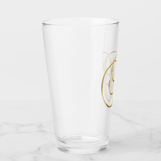 Verre Monogramme d'or B (Droite)