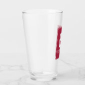 Verre Monogramme élégant moderne bordeaux (Droite)