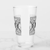 Verre Monogramme géométrique (Gauche)