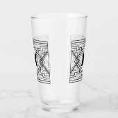 Verre Monogramme géométrique (Droite)