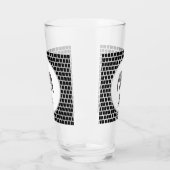 Verre Monogramme Graphique mignon Eléphant Noir personna (Gauche)