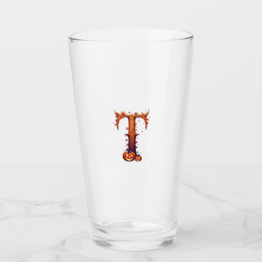 Verre Monogramme Halloween T (Devant)