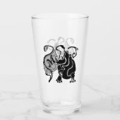 Verre Monogramme Hippo en colère (Dos)