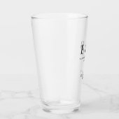 Verre Monogramme Mariage Bridesman Cadeau Personnalisé N (Droite)