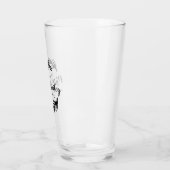Verre Monogramme Mariage de branche en gras (Gauche)