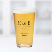 Verre Monogramme Mariage Groomsman Cadeau Personnalisé N