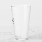 Verre Monogramme minimaliste de Mariage de script Merci  (Gauche)