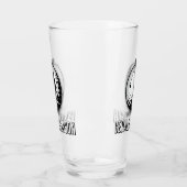Verre Monogramme minimaliste masculin de golf (Gauche)