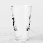 Verre Monogramme minimaliste masculin de golf (Droite)