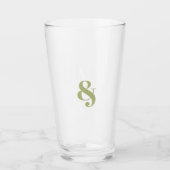 Verre Monogramme moderne (Devant)