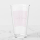 Verre Monogramme Moderne Minimaliste Nom Initiales (Dos)