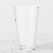 Verre Monogramme moderne noir (Gauche)