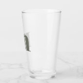 Verre Monogramme moderne - Vert initial (Gauche)