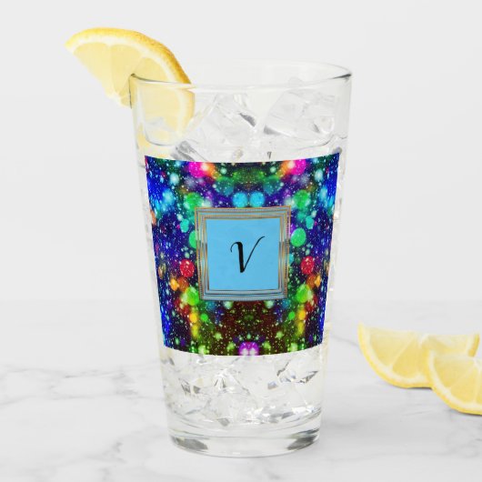 Verre Monogramme Motif moderne et élégant (Devant glace)
