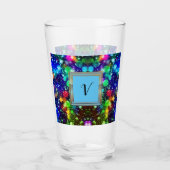 Verre Monogramme Motif moderne et élégant (Devant)
