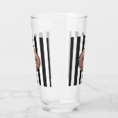 Verre Monogramme noir et blanc (Gauche)
