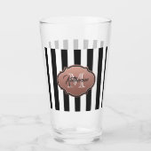 Verre Monogramme noir et blanc (Devant)