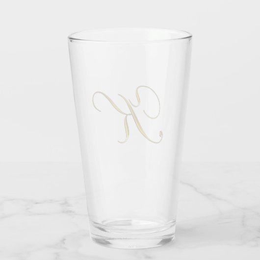 Verre Monogramme or K (Dos)