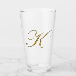 Verre Monogramme or K