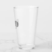 Verre Monogramme Papa Est Moderne Simple (Gauche)