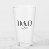 Verre Monogramme Papa Est Moderne Simple (Devant)