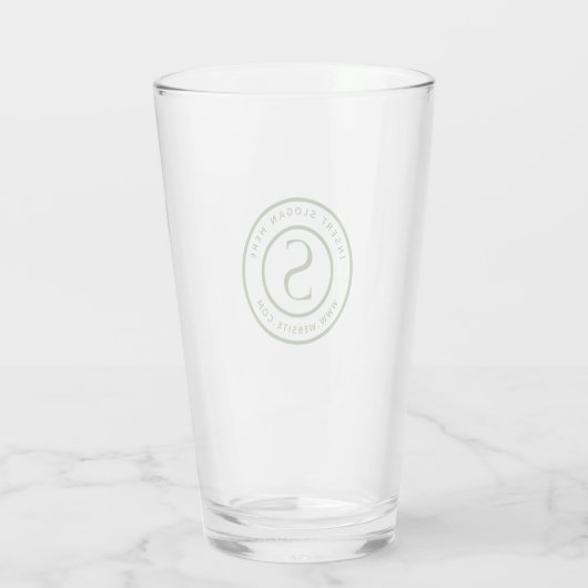 Verre Monogramme promotionnel fait sur commande Forest (Dos)