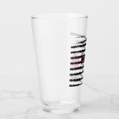 Verre Monogramme rayé Cactus rose (Droite)