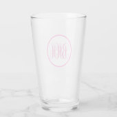 Verre Monogramme rose (Dos)
