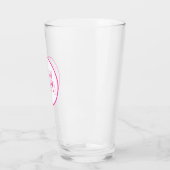 Verre Monogramme rose (Gauche)