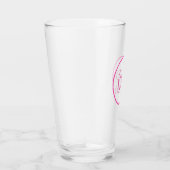 Verre Monogramme rose (Droite)
