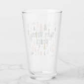 Verre Monogramme subtil, Arbres d'hiver rustiques Pint B (Dos)