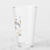 Verre Monogramme subtil, Arbres d'hiver rustiques Pint B (Gauche)