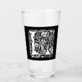 Verre Monogramme vintage L Art Nouveau (Devant)