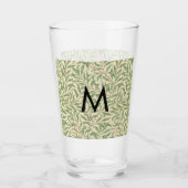 Verre Monogramme William Morris Willow Bough Modérée (Devant)