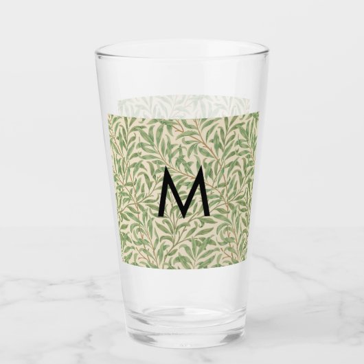 Verre Monogramme William Morris Willow Bough Modérée (Devant)