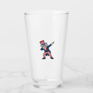 Verre Monsieur patriotique Dabbing Design vectoriel vint