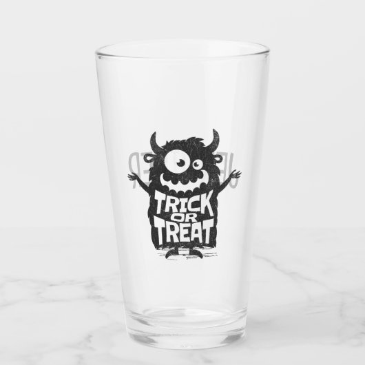 Verre Monstre d'Halloween (Devant)