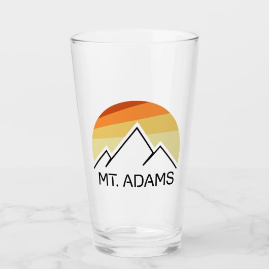 Verre Mont Adams New Hampshire Retro (Devant)
