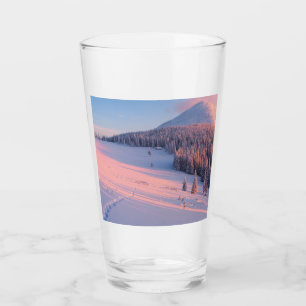 Verre Montagnes neigeuses