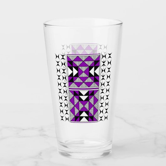 Verre Montagnes sacrées en pourpre (Devant)