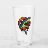 Verre Montauk Salvage Co. Shark Glass v2 (Devant)