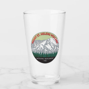 Verre Monument national du volcan Sainte-Hélène Vintage