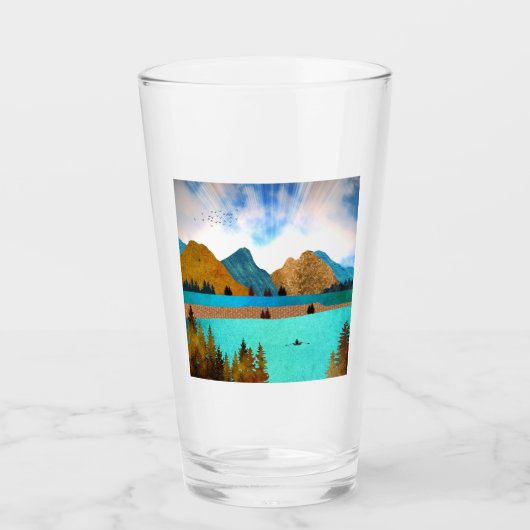 Verre Morning Lake Rower (Devant)